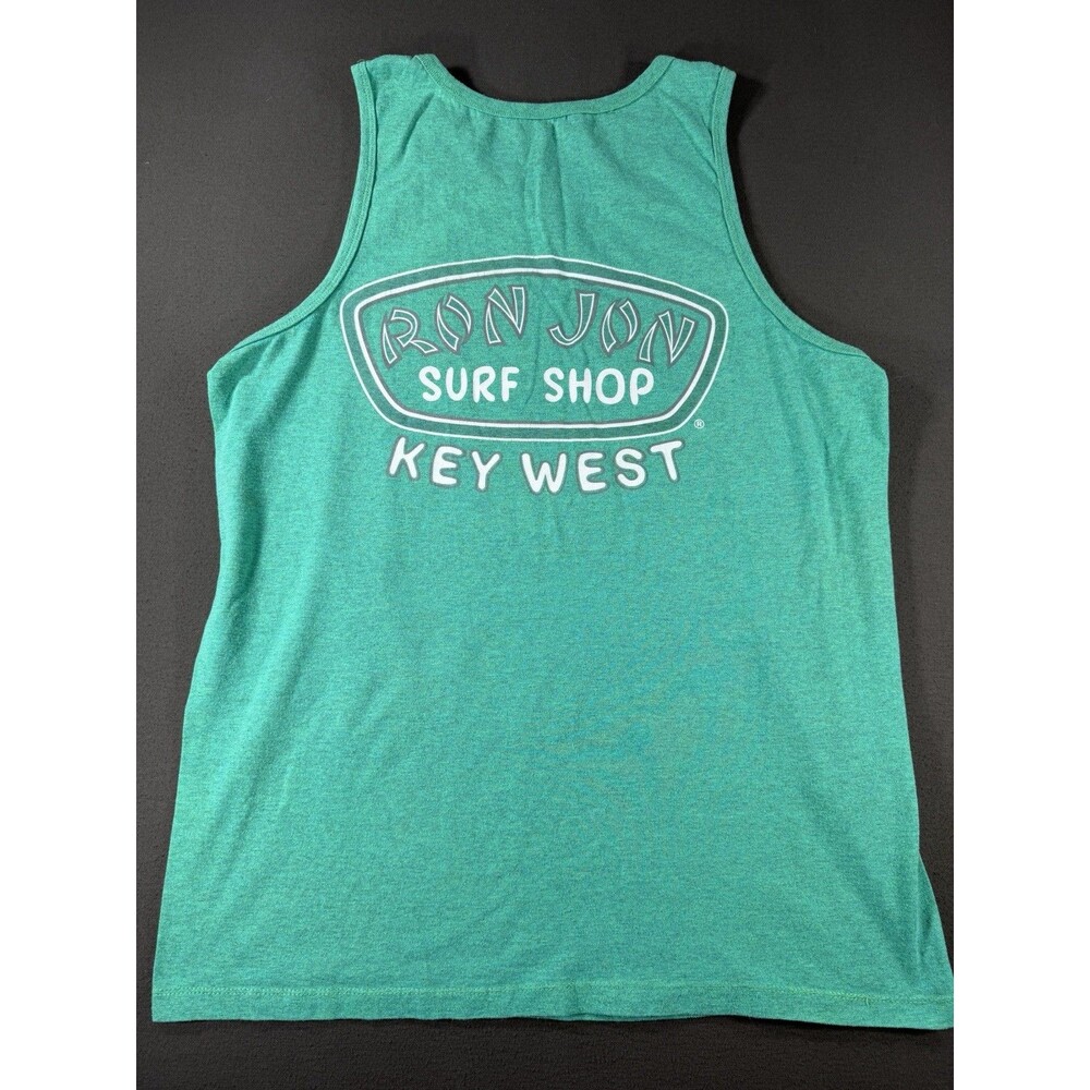 Ron Jon Surf Shop Key West Tank Top Mens XL Green Pullover Cotton The Keys